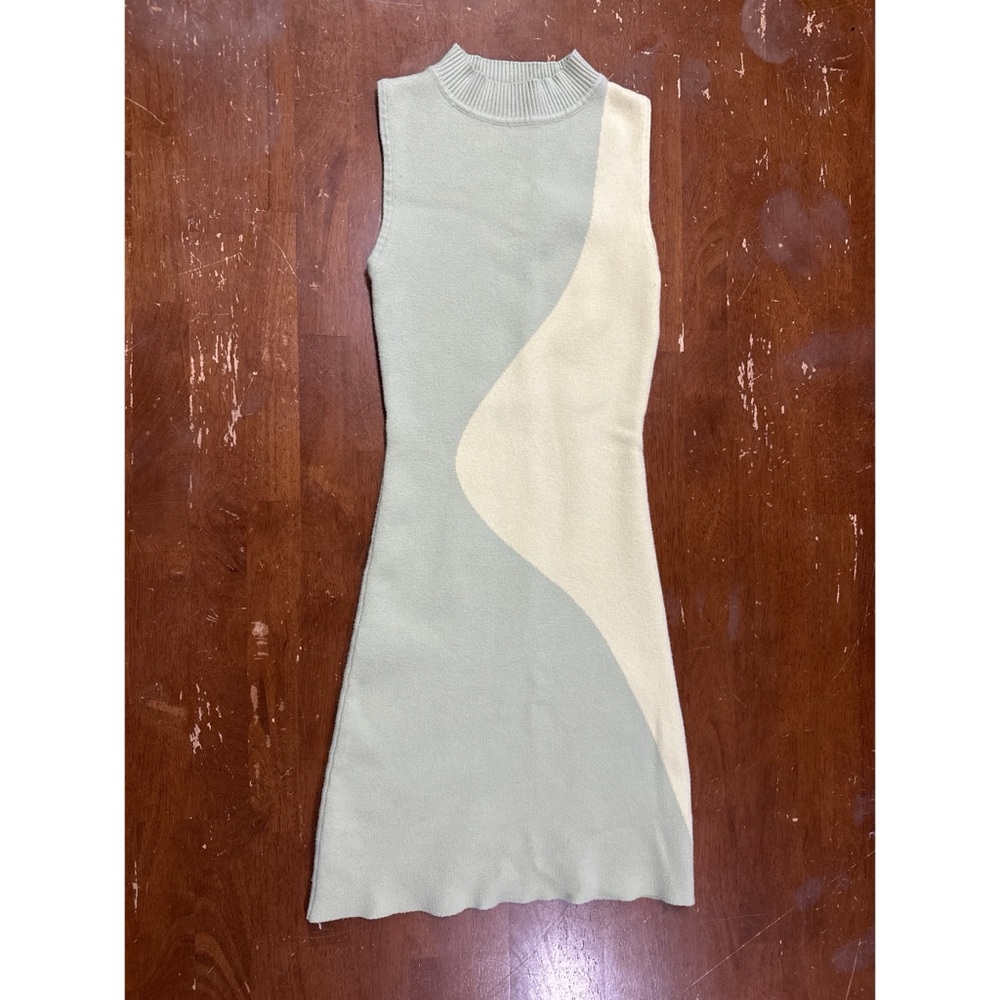 Peppermayo Cream and Tan Midi Dress